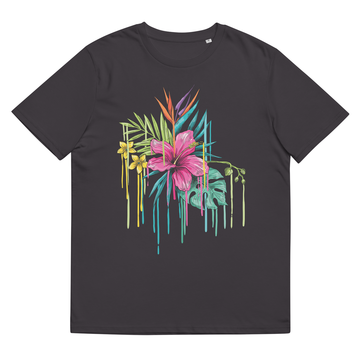 Tropical Drip Pink Unisex organic cotton t-shirt