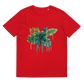 Tropical Drip Green Unisex Organic Cotton T-Shirt