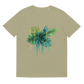 Tropical Drip Green Unisex Organic Cotton T-Shirt