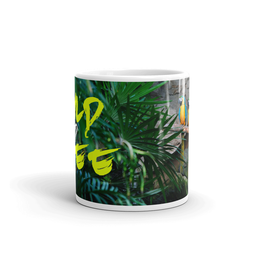 Wild And Free Parrots Glossy Mug